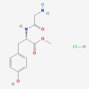 molecular formula C12H17ClN2O4 B2973430 Glycyl-l-Tyrosin-methylester-hydrochlorid CAS No. 57328-75-3