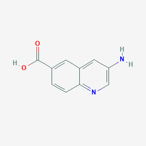 molecular formula C10H8N2O2 B2973434 3-Aminoquinoline-6-carboxylic acid CAS No. 1521939-38-7