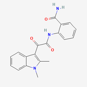 molecular formula C19H17N3O3 B2973448 2-{[(1,2-dimethyl-1H-indol-3-yl)(oxo)acetyl]amino}benzamide CAS No. 862831-90-1