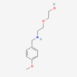 molecular formula C12H19NO3 B2973452 2-{2-[(4-Methoxybenzyl)amino]ethoxy}ethanol CAS No. 940201-40-1