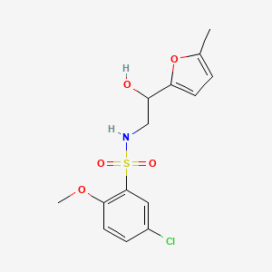 5-chloro-N-(2-hydroxy-2-(5-methylfuran-2-yl)ethyl)-2-methoxybenzenesulfonamide