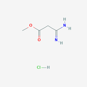 molecular formula C4H9ClN2O2 B2973486 Methyl 2-Amidinoacetate Hydrochloride CAS No. 103173-54-2
