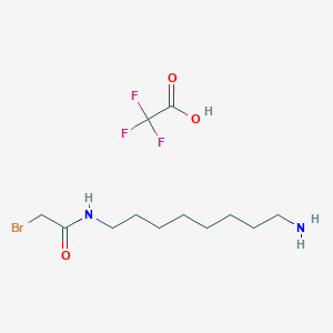 molecular formula C12H22BrF3N2O3 B2973489 N-(8-aminooctyl)-2-bromoacetamide,trifluoroaceticacid CAS No. 2378503-42-3