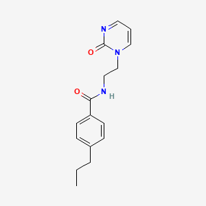 N-(2-(2-oxopyrimidin-1(2H)-yl)ethyl)-4-propylbenzamide