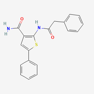 5-Phenyl-2-(2-phenylacetamido)thiophene-3-carboxamide