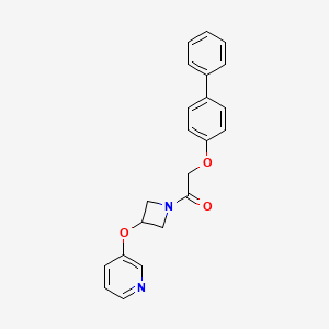 2-([1,1'-Biphenyl]-4-yloxy)-1-(3-(pyridin-3-yloxy)azetidin-1-yl)ethanone
