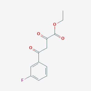 molecular formula C12H11FO4 B2973595 Ethyl 3-fluoro-a,g-dioxo-benzenebutanoate CAS No. 741286-49-7