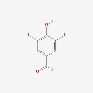 molecular formula C7H4I2O2 B029736 4-Hydroxy-3,5-diiodobenzaldehyde CAS No. 1948-40-9