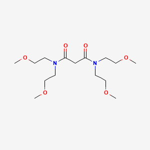 molecular formula C15H30N2O6 B2973663 N,N,N',N'-tetrakis(2-methoxyethyl)propanediamide CAS No. 728899-32-9