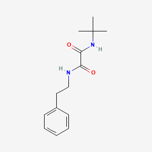 molecular formula C14H20N2O2 B2973783 N-tert-butyl-N'-(2-phenylethyl)ethanediamide CAS No. 676605-00-8