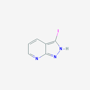 molecular formula C6H4IN3 B029738 3-iodo-1H-pyrazolo[3,4-b]pyridine CAS No. 117007-52-0