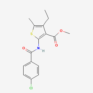 molecular formula C16H16ClNO3S B2973827 COR659 CAS No. 544450-68-2