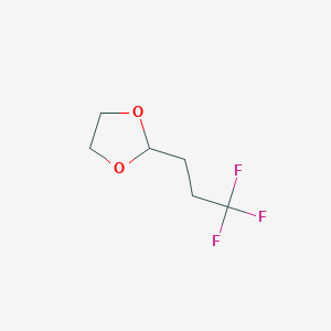 molecular formula C6H9F3O2 B2973844 2-(3,3,3-Trifluoropropyl)-1,3-dioxolane CAS No. 773102-97-9