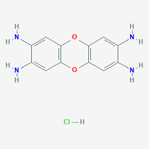 molecular formula C12H13ClN4O2 B2973853 dibenzo-p-dioxin-2,3,7,8-tetramine;hydrochloride CAS No. 16435-75-9