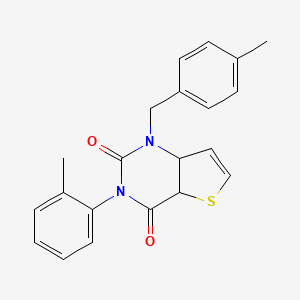 3-(2-methylphenyl)-1-[(4-methylphenyl)methyl]-1H,2H,3H,4H-thieno[3,2-d]pyrimidine-2,4-dione