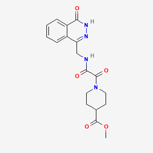 molecular formula C18H20N4O5 B2973881 Methyl 1-({[(4-oxo-3,4-dihydrophthalazin-1-yl)methyl]carbamoyl}carbonyl)piperidine-4-carboxylate CAS No. 923114-51-6