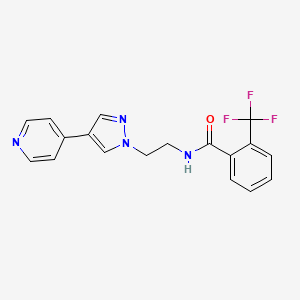 N-{2-[4-(pyridin-4-yl)-1H-pyrazol-1-yl]ethyl}-2-(trifluoromethyl)benzamide