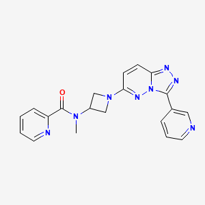 molecular formula C20H18N8O B2973922 N-methyl-N-{1-[3-(pyridin-3-yl)-[1,2,4]triazolo[4,3-b]pyridazin-6-yl]azetidin-3-yl}pyridine-2-carboxamide CAS No. 2380184-75-6