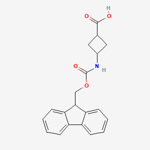 molecular formula C20H19NO4 B2973928 3-({[(9H-fluoren-9-yl)methoxy]carbonyl}amino)cyclobutane-1-carboxylic acid CAS No. 1932610-83-7
