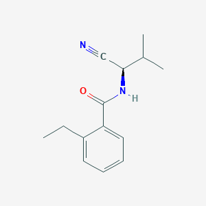 molecular formula C14H18N2O B2974028 N-[(1R)-1-Cyano-2-methylpropyl]-2-ethylbenzamide CAS No. 2223072-08-8