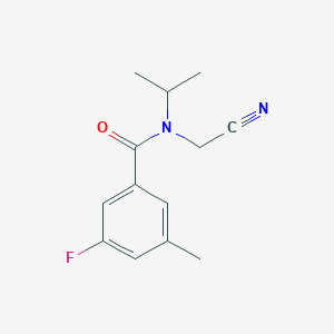 molecular formula C13H15FN2O B2974051 N-(cyanomethyl)-3-fluoro-5-methyl-N-(propan-2-yl)benzamide CAS No. 1708055-31-5
