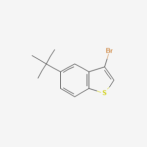 molecular formula C12H13BrS B2974107 3-Bromo-5-(tert-butyl)benzo[b]thiophene CAS No. 1780644-81-6