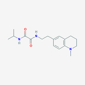 molecular formula C17H25N3O2 B2974127 N'-[2-(1-methyl-1,2,3,4-tetrahydroquinolin-6-yl)ethyl]-N-(propan-2-yl)ethanediamide CAS No. 946312-24-9