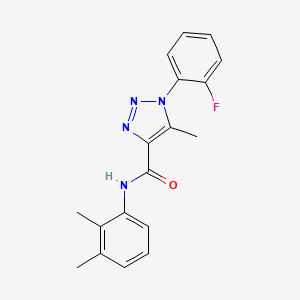 molecular formula C18H17FN4O B2974143 N-(2,3-dimethylphenyl)-1-(2-fluorophenyl)-5-methyl-1H-1,2,3-triazole-4-carboxamide CAS No. 866872-02-8