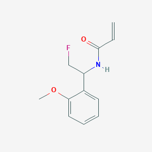 B2974165 N-[2-Fluoro-1-(2-methoxyphenyl)ethyl]prop-2-enamide CAS No. 2361638-23-3