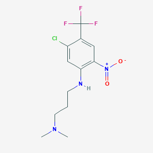 N1-[5-chloro-2-nitro-4-(trifluoromethyl)phenyl]-N3,N3-dimethylpropane-1,3-diamine