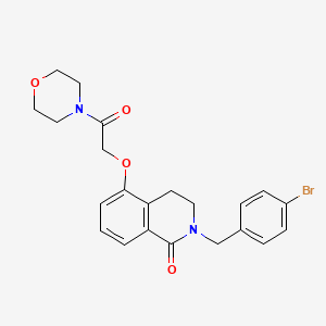 2-(4-bromobenzyl)-5-(2-morpholino-2-oxoethoxy)-3,4-dihydroisoquinolin-1(2H)-one