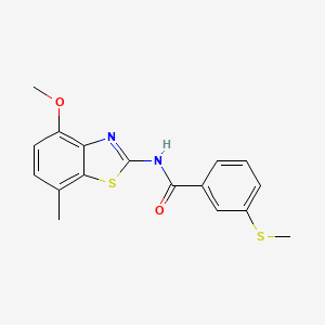 N-(4-methoxy-7-methylbenzo[d]thiazol-2-yl)-3-(methylthio)benzamide