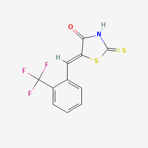 (5Z)-2-sulfanyl-5-[2-(trifluoromethyl)benzylidene]-1,3-thiazol-4(5H)-one