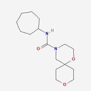 N-cycloheptyl-1,9-dioxa-4-azaspiro[5.5]undecane-4-carboxamide