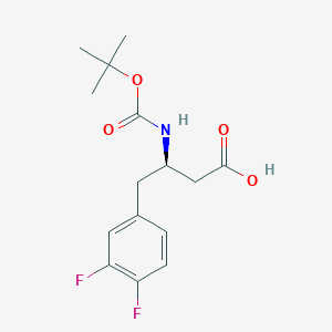 molecular formula C15H19F2NO4 B2974233 Boc-(R)-3-Amino-4-(3,4-difluoro-phenyl)-butyric acid CAS No. 269396-59-0