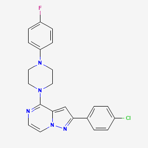 2-(4-Chlorophenyl)-4-(4-(4-fluorophenyl)piperazin-1-yl)pyrazolo[1,5-a]pyrazine