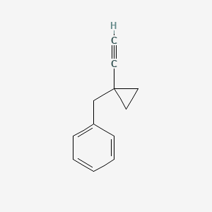molecular formula C12H12 B2974304 [(1-Ethynylcyclopropyl)methyl]benzene CAS No. 2126160-12-9