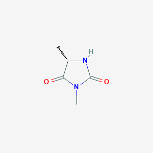 molecular formula C5H8N2O2 B2974345 (5S)-3,5-Dimethylimidazolidine-2,4-dione CAS No. 71921-89-6
