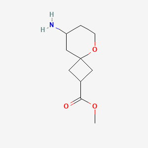 molecular formula C10H17NO3 B2974366 Methyl 8-amino-5-oxaspiro[3.5]nonane-2-carboxylate CAS No. 2095409-14-4