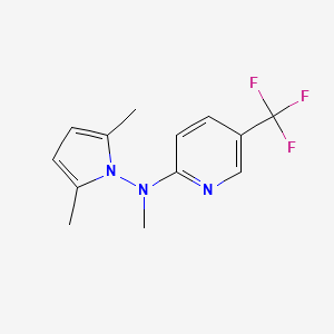 molecular formula C13H14F3N3 B2974458 N2-(2,5-dimethyl-1H-pyrrol-1-yl)-N2-methyl-5-(trifluoromethyl)pyridin-2-amine CAS No. 257862-87-6