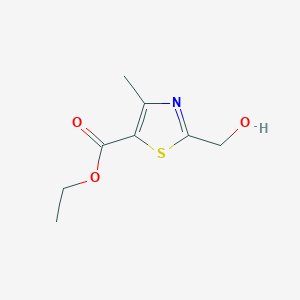 molecular formula C8H11NO3S B2974483 Ethyl 2-(hydroxymethyl)-4-methylthiazole-5-carboxylate CAS No. 1865219-65-3