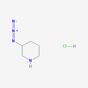 molecular formula C5H11ClN4 B2974584 3-Azidopiperidine hydrochloride CAS No. 1909312-22-6