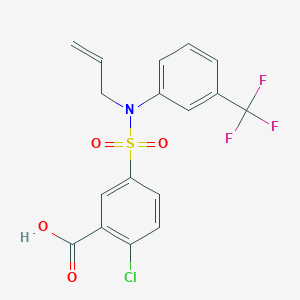 2-Chloro-5-[(prop-2-en-1-yl)[3-(trifluoromethyl)phenyl]sulfamoyl]benzoic acid