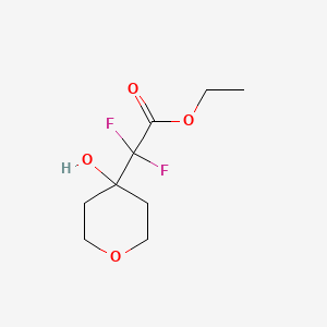 Ethyl 2,2-difluoro-2-(4-hydroxyoxan-4-yl)acetate