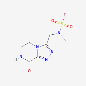 molecular formula C7H10FN5O3S B2974669 N-Methyl-N-[(8-oxo-6,7-dihydro-5H-[1,2,4]triazolo[4,3-a]pyrazin-3-yl)methyl]sulfamoyl fluoride CAS No. 2411269-25-3