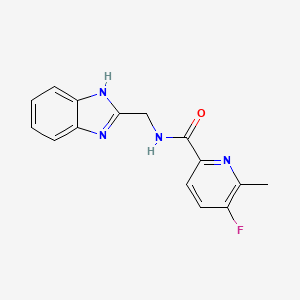 N-[(1H-1,3-benzodiazol-2-yl)methyl]-5-fluoro-6-methylpyridine-2-carboxamide