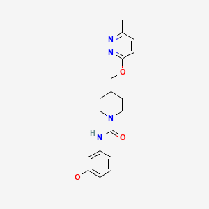 N-(3-Methoxyphenyl)-4-[(6-methylpyridazin-3-yl)oxymethyl]piperidine-1-carboxamide