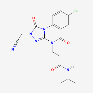 molecular formula C17H17ClN6O3 B2974672 N-(3-methylbutyl)-4'-(pyrrolidin-1-ylsulfonyl)biphenyl-3-carboxamide CAS No. 1251616-00-8