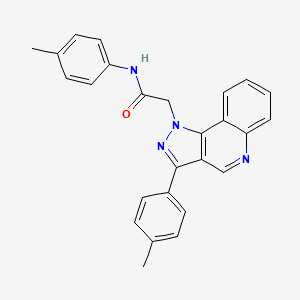molecular formula C26H22N4O B2974676 N-(4-methylphenyl)-2-[3-(4-methylphenyl)-1H-pyrazolo[4,3-c]quinolin-1-yl]acetamide CAS No. 932549-12-7