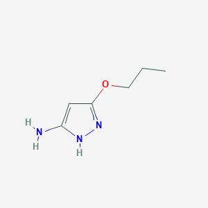 molecular formula C19H18N2O5 B2974716 5-Propoxy-1H-pyrazol-3-amine CAS No. 1043436-01-6